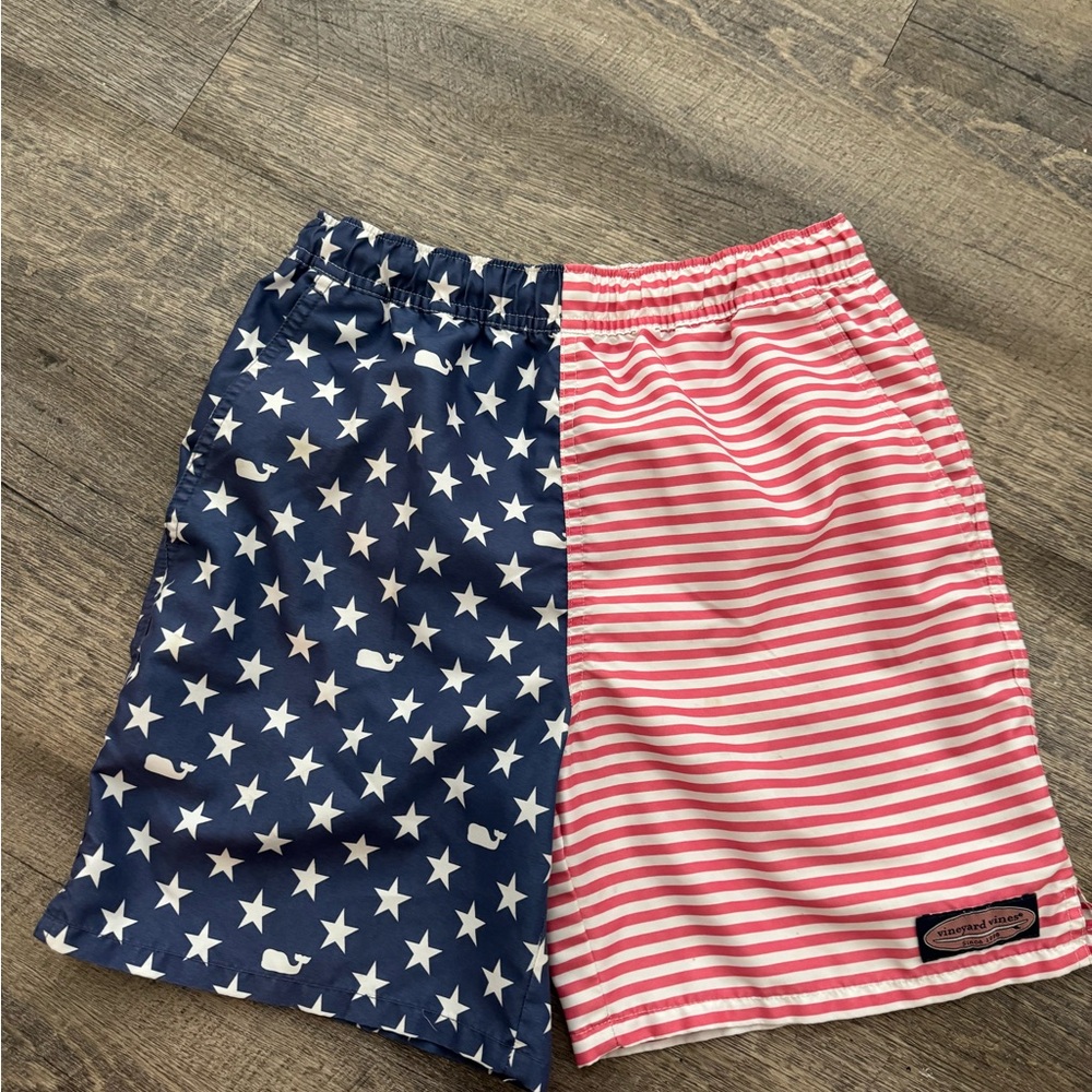 Vineyard Vines Kids Shorts - Navy and Pink
